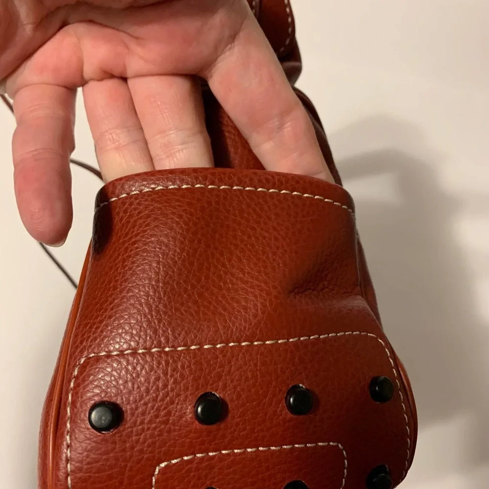 Red Pebbled Leather‎ Satchel NWOT